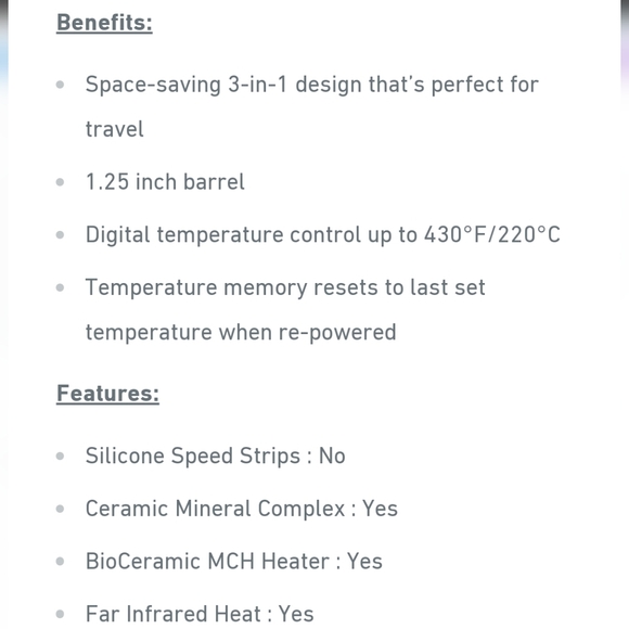 Bioionic hair straightener 3 in 1 - Picture 7 of 7